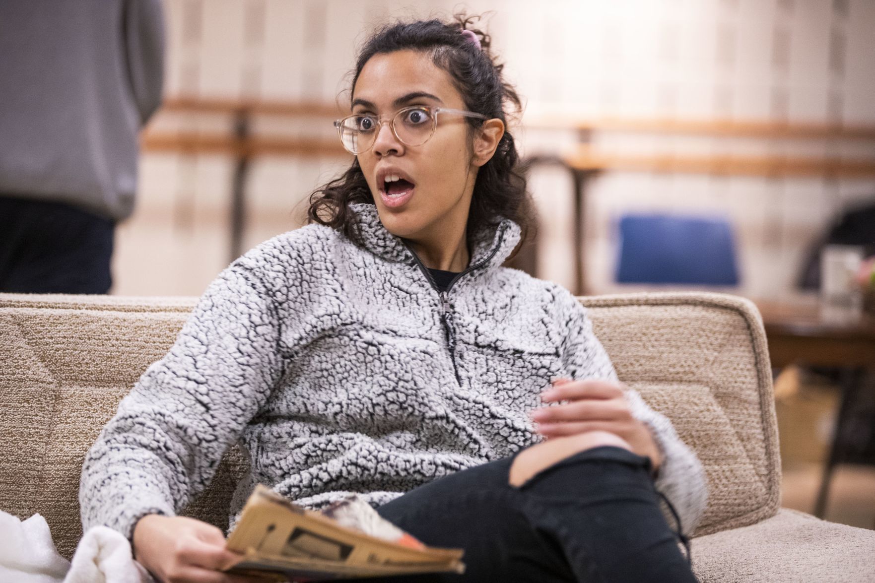 Olivia Howard performs as Beneatha Younger.
